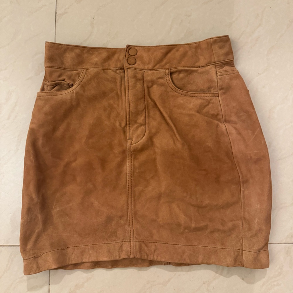 FRAME 100% Genuine Leather Skirt Size 27